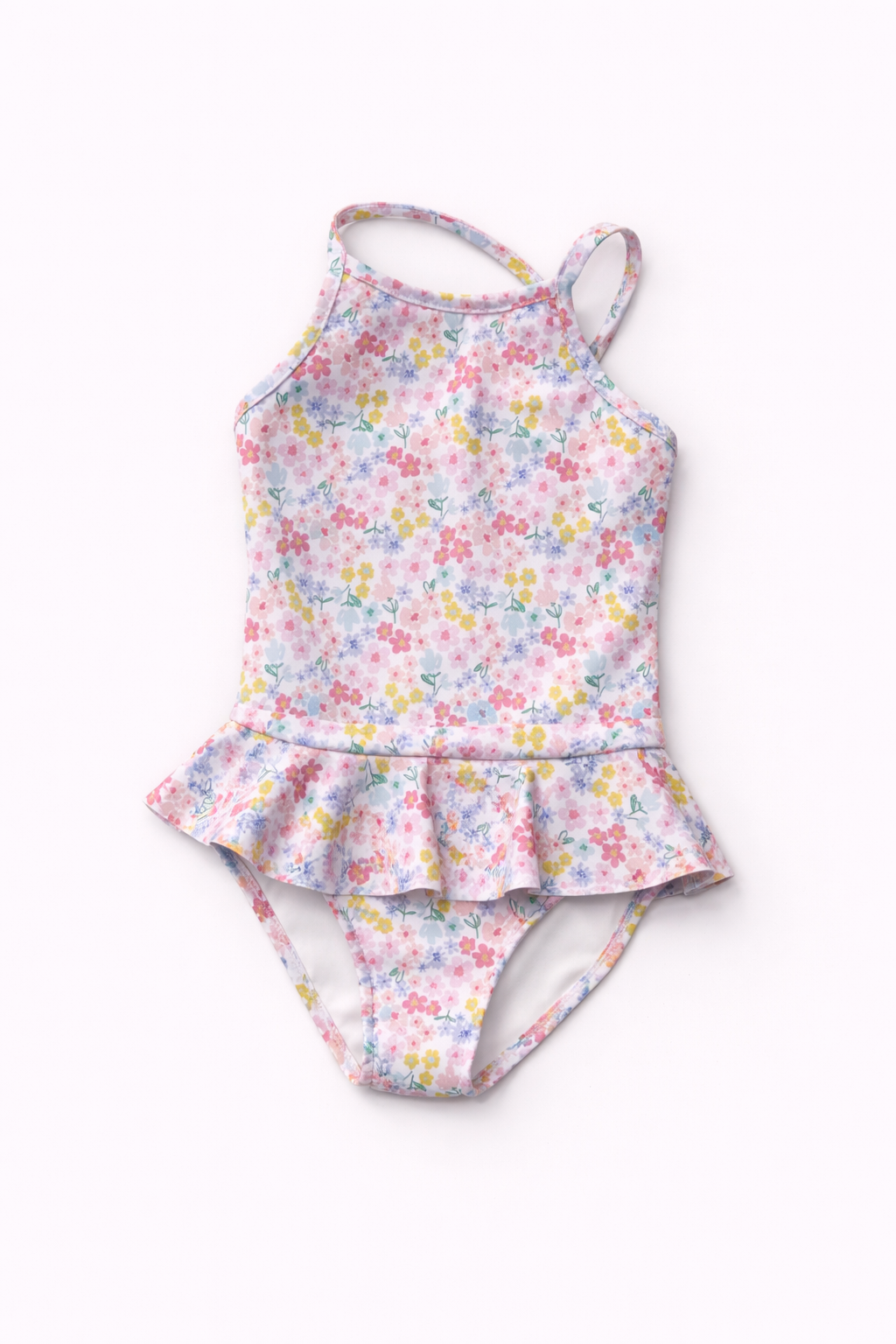Girls Swimwear - Flora Print Pink