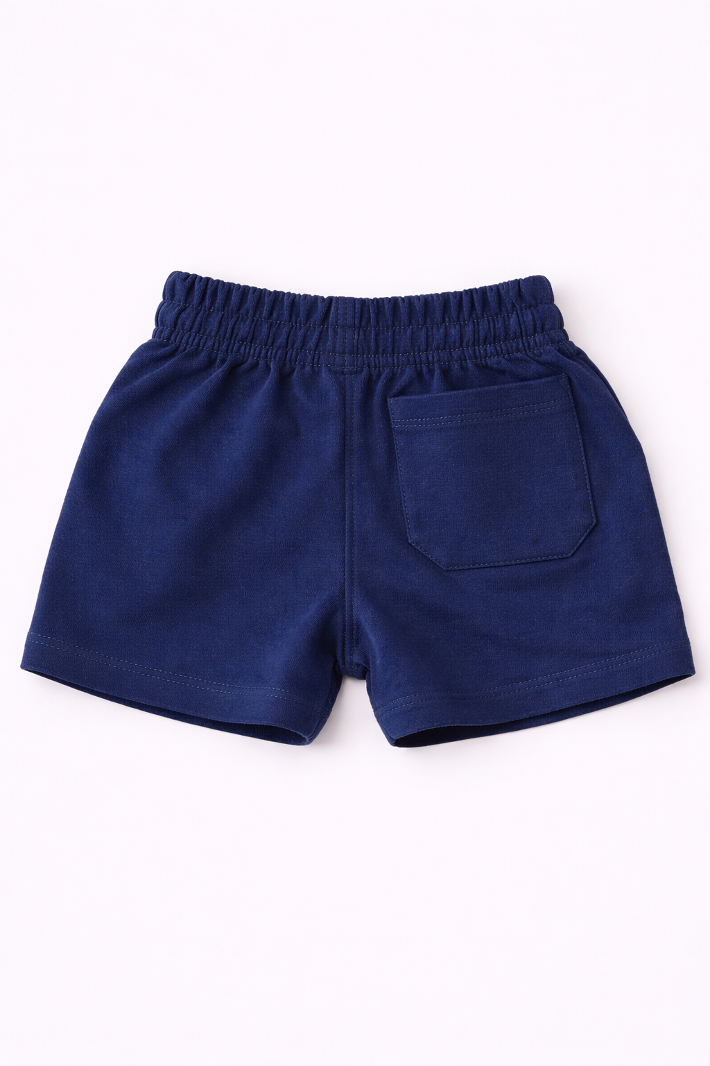 Baby Cotton French Terry Shorts - Navy Blue