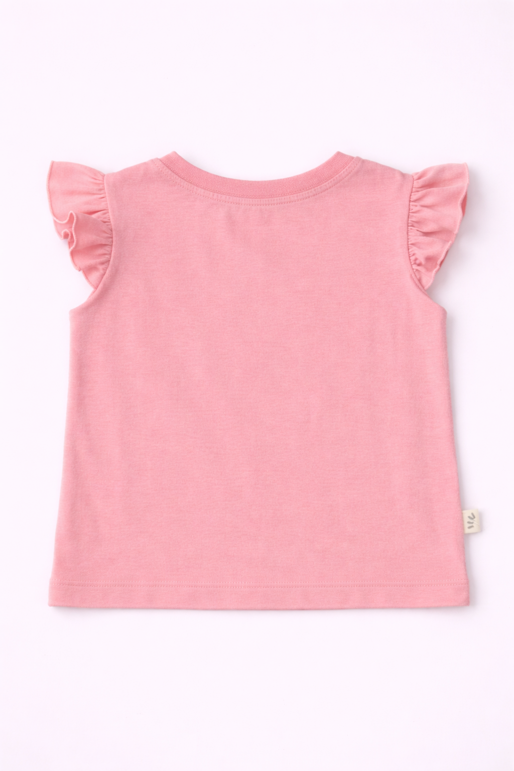 Girls Cotton T-shirt - Butterfly Print Pink