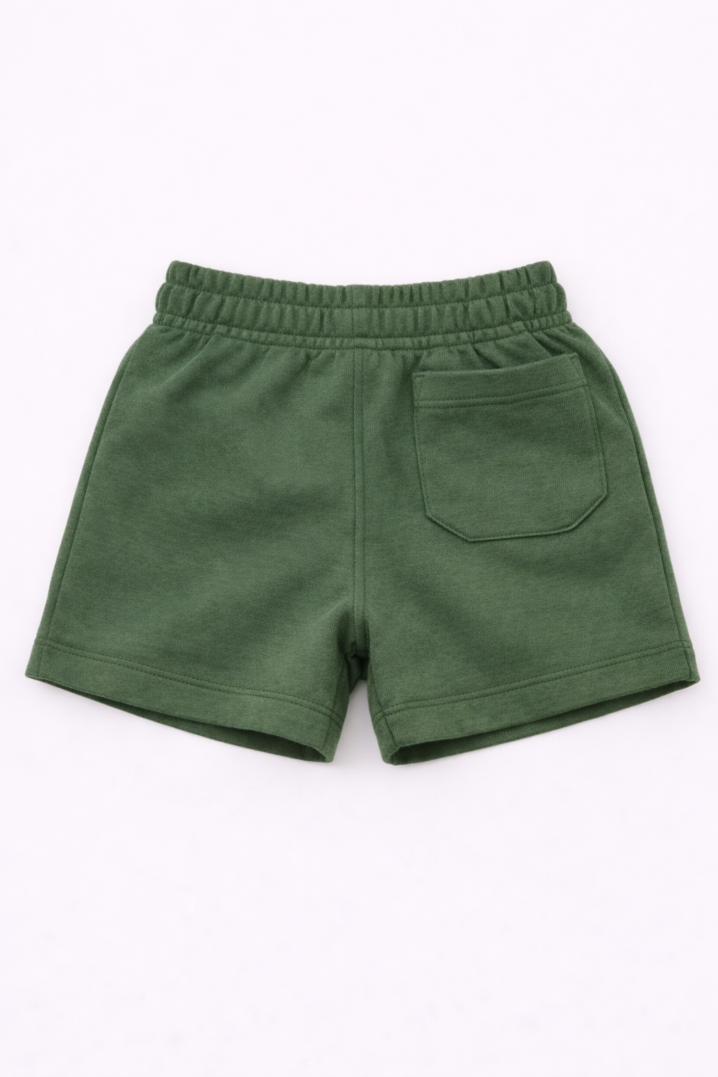 Boys Cotton French Terry Shorts – Olive