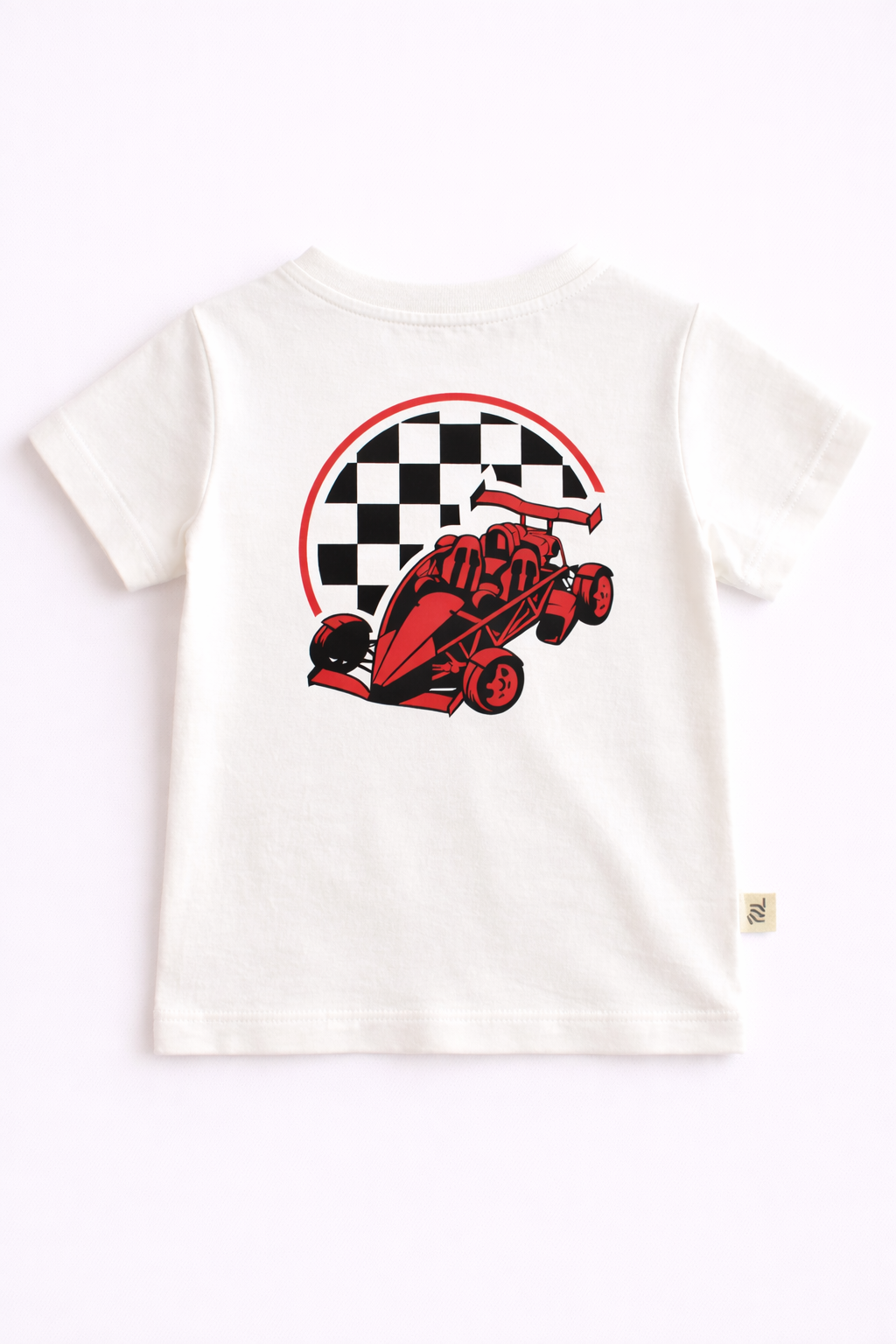 Boys Cotton T-Shirt – Speedster Print White
