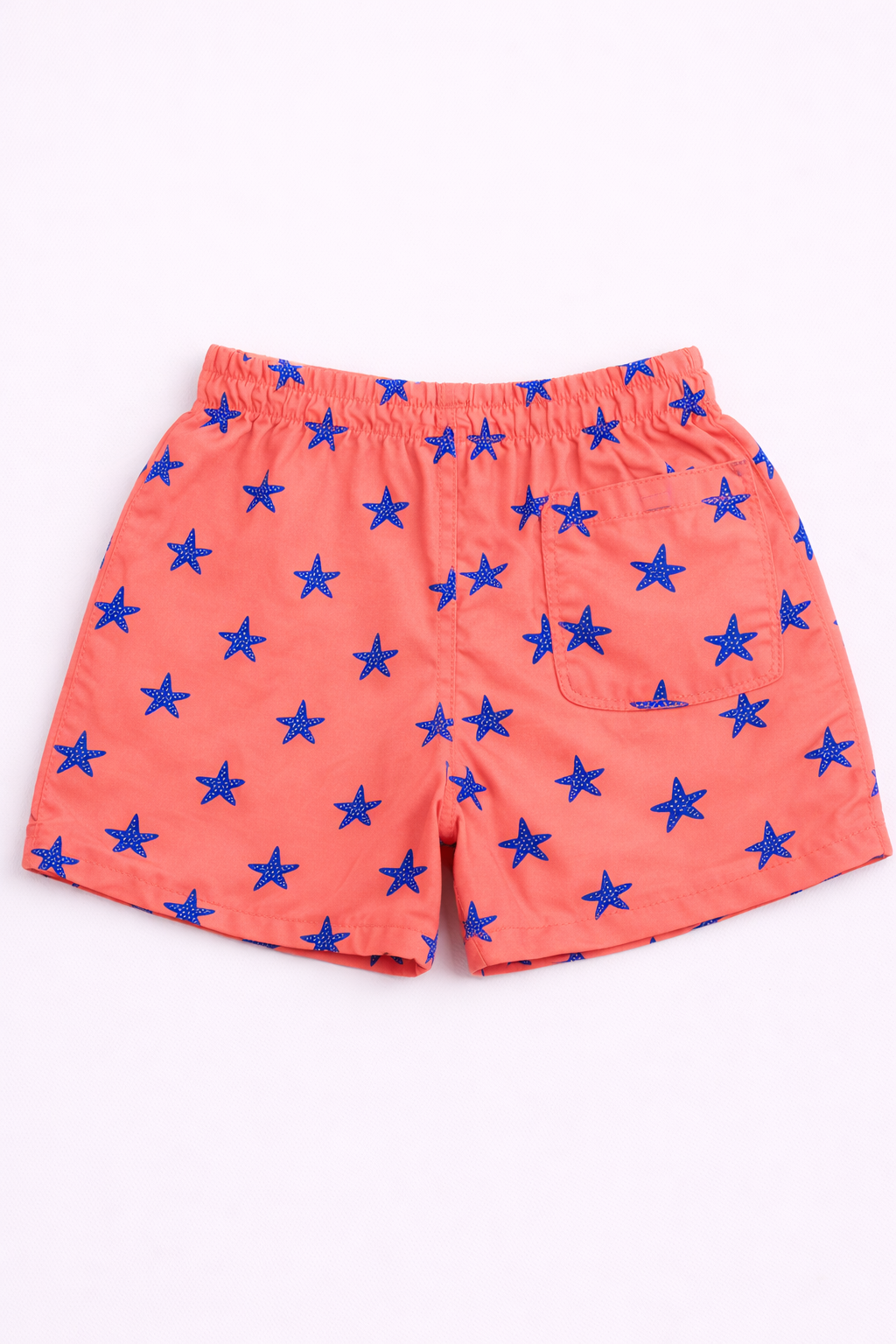Boys Swim Shorts – Starfish Print Red