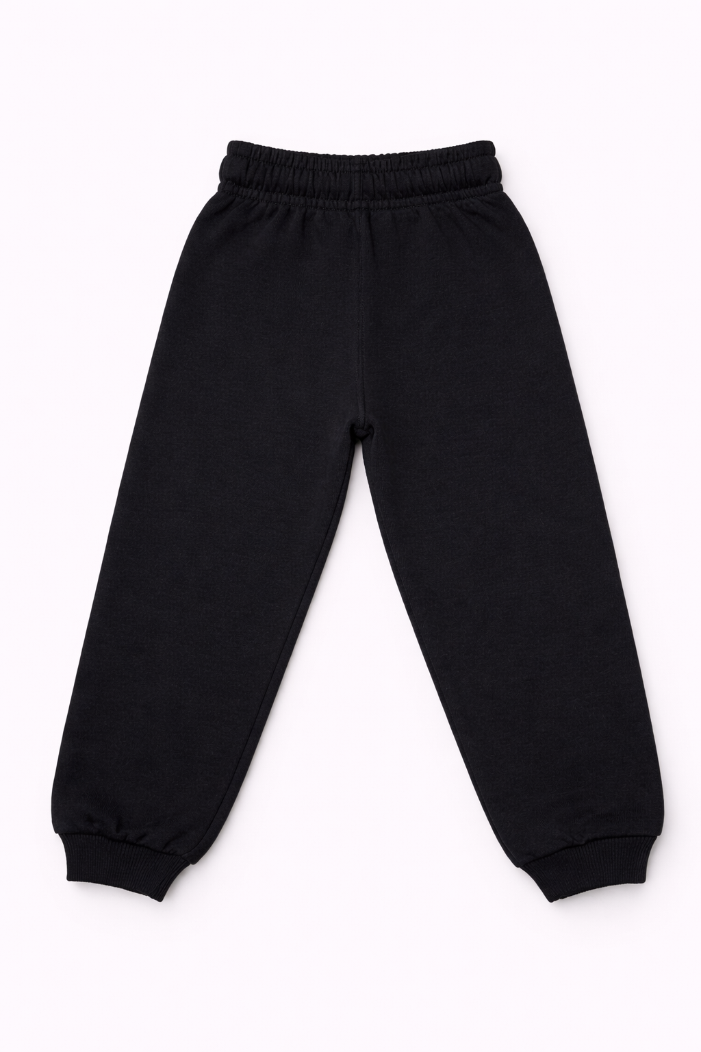 Boys Slim Fit Cotton Joggers - Black