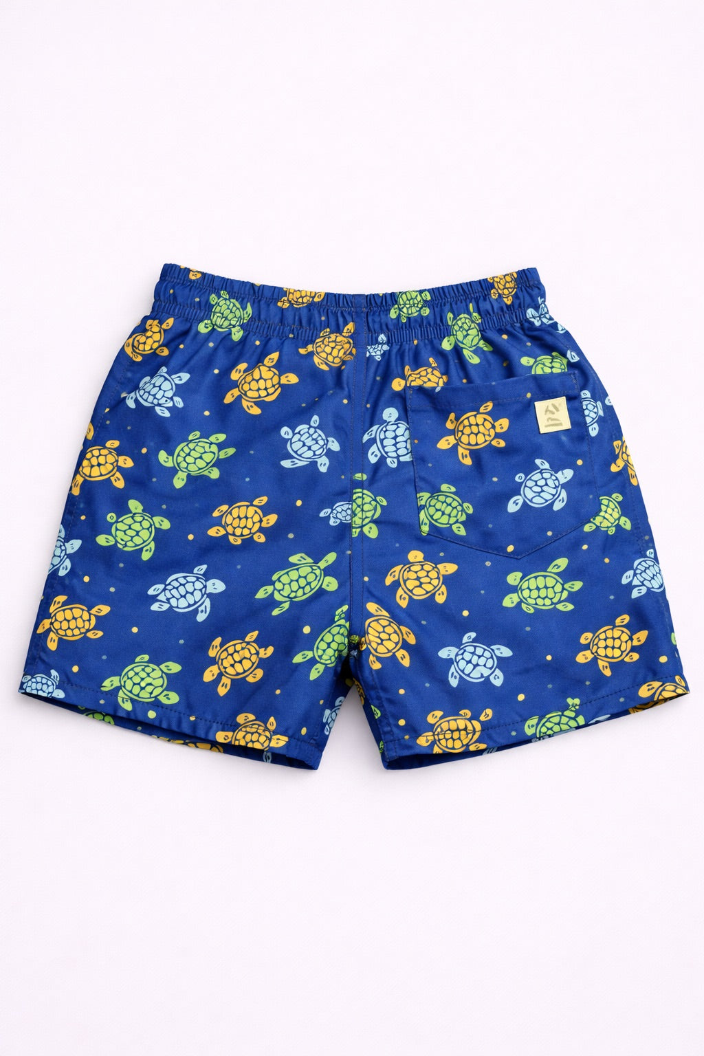 Boys Swim Shorts – Turtle Print Blue