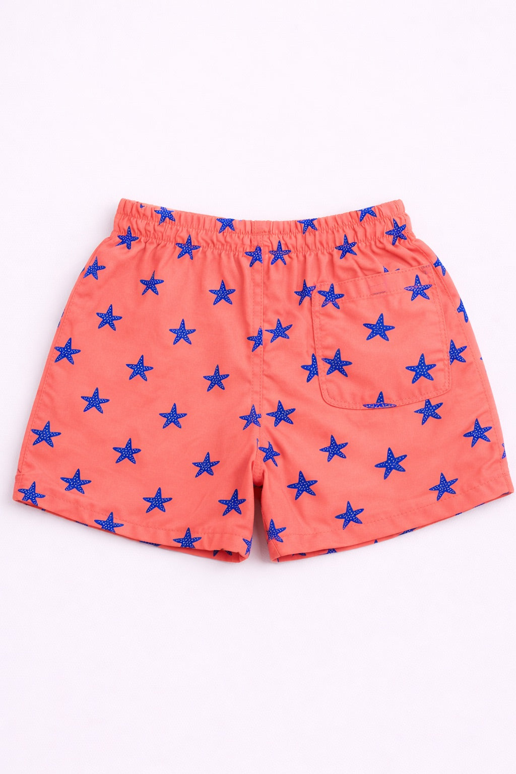 Boys Swim Shorts – Starfish Print Red