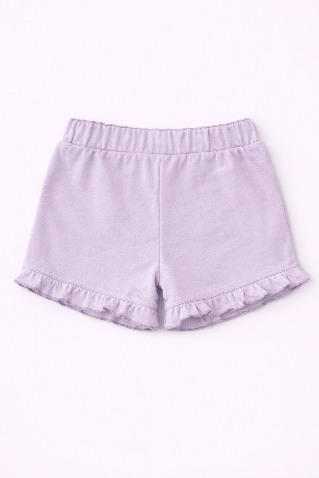 Girls Cotton French Terry Shorts – Lavender