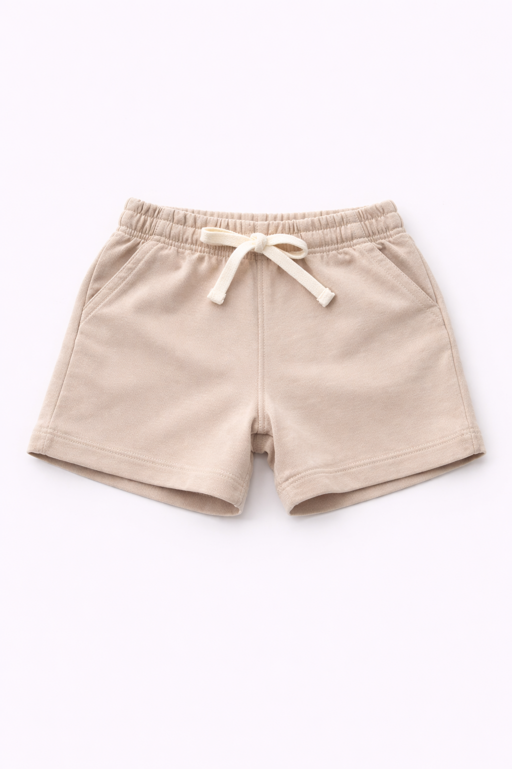 Boys Cotton French Terry Shorts – Sand