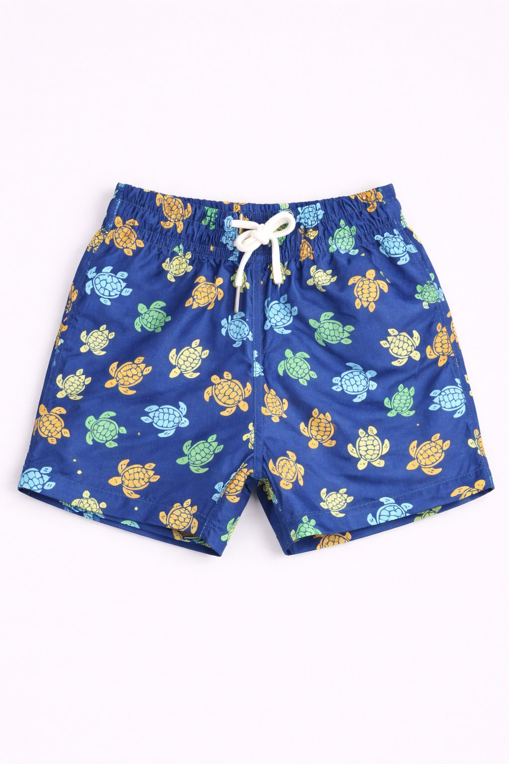 Boys Swim Shorts – Turtle Print Blue