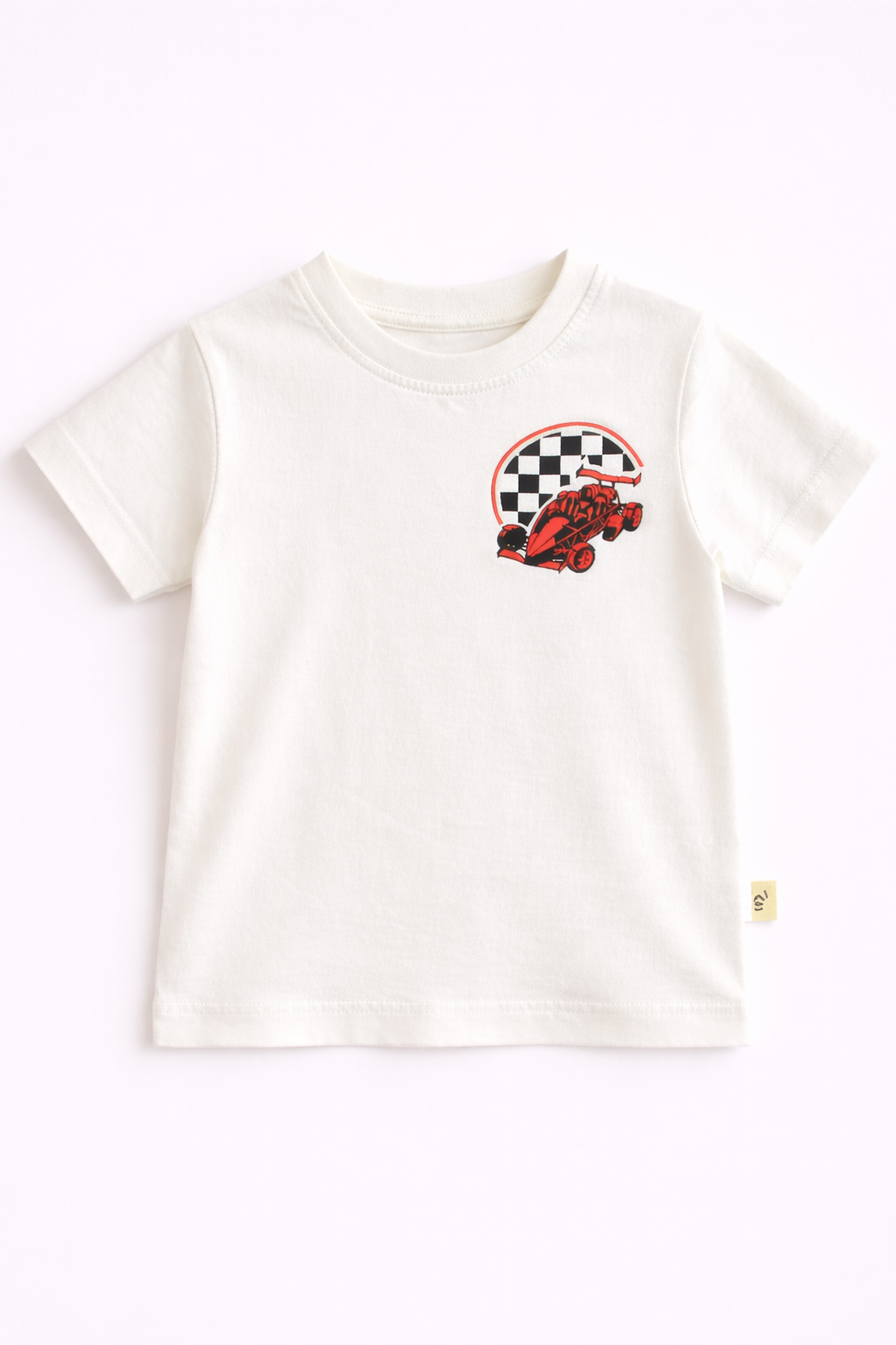 Boys Cotton T-Shirt – Speedster Print White