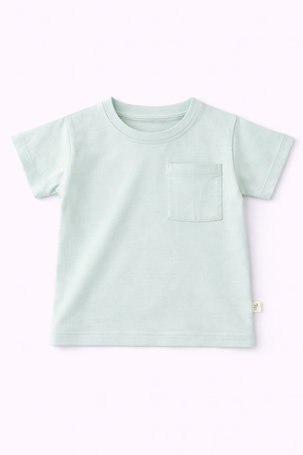 Boys Oversized Basic Cotton T-Shirt – Light Mint