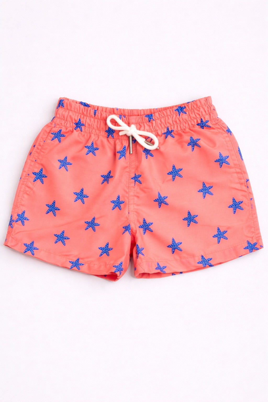 Boys Swim Shorts – Starfish Print Red