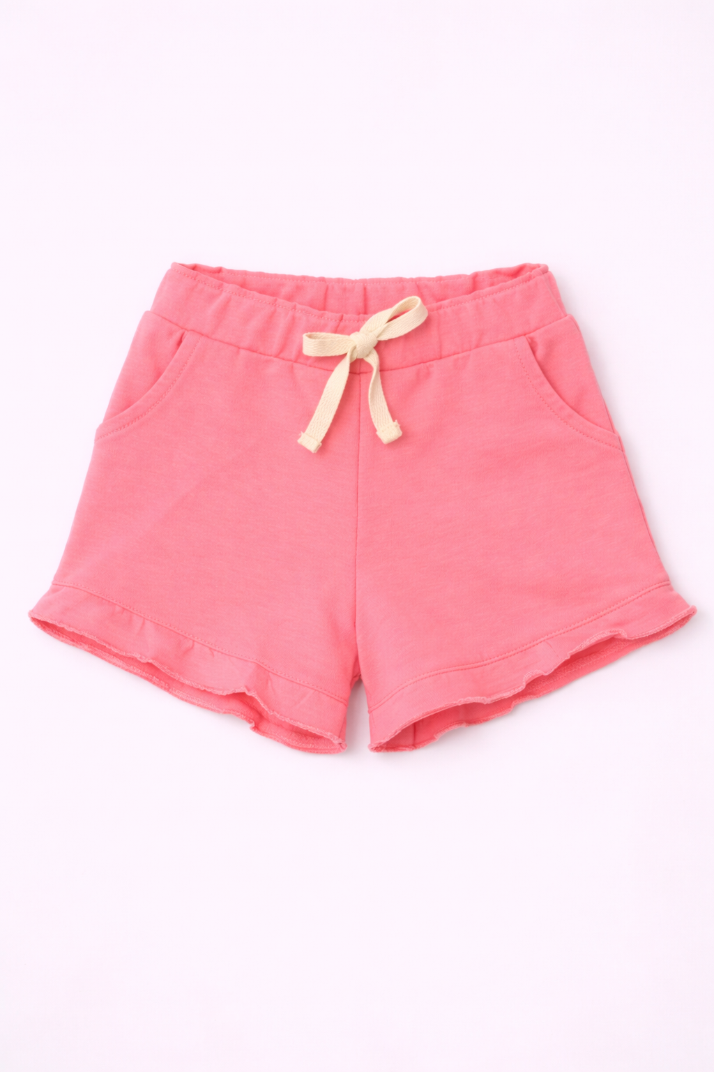 Girls Cotton French Terry Shorts – Rose