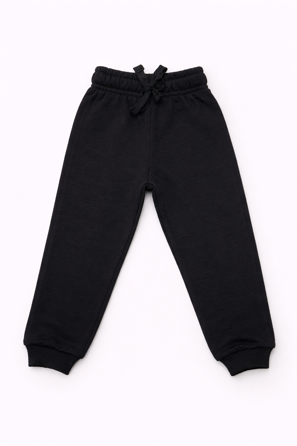 Boys Slim Fit Cotton Joggers - Black
