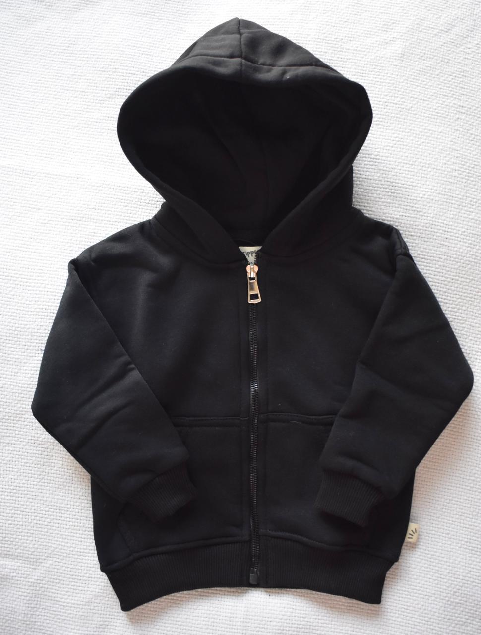 Cotton Fleece Jacket - Black