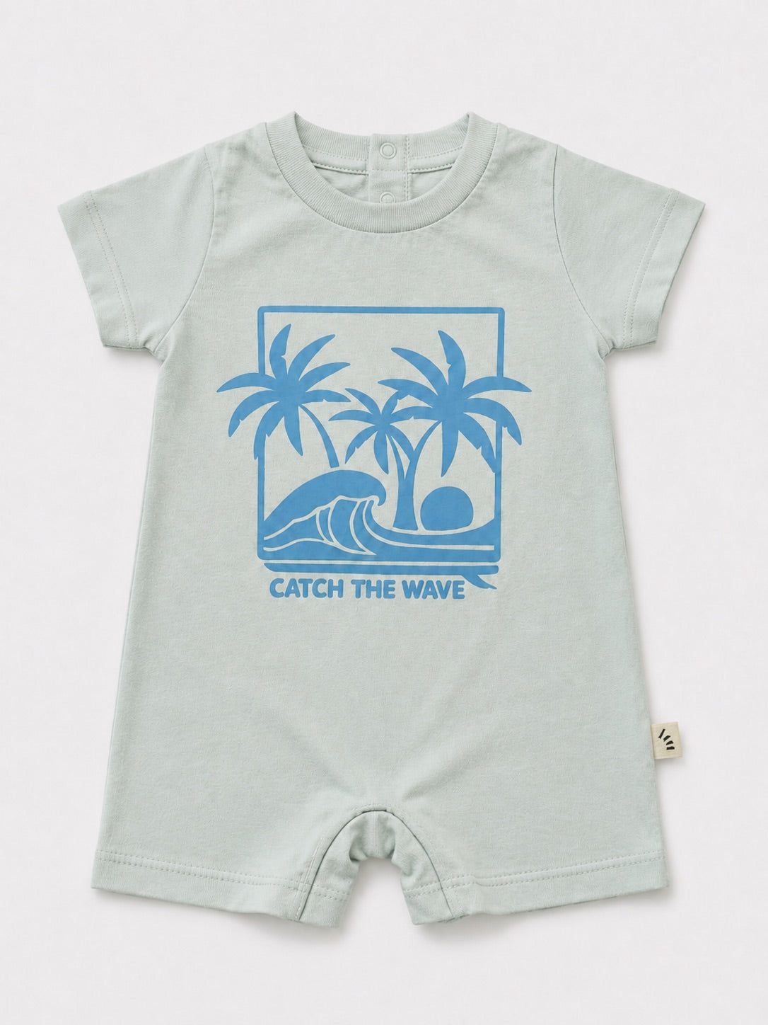 Baby Boy Romper – Catch the Wave Mint