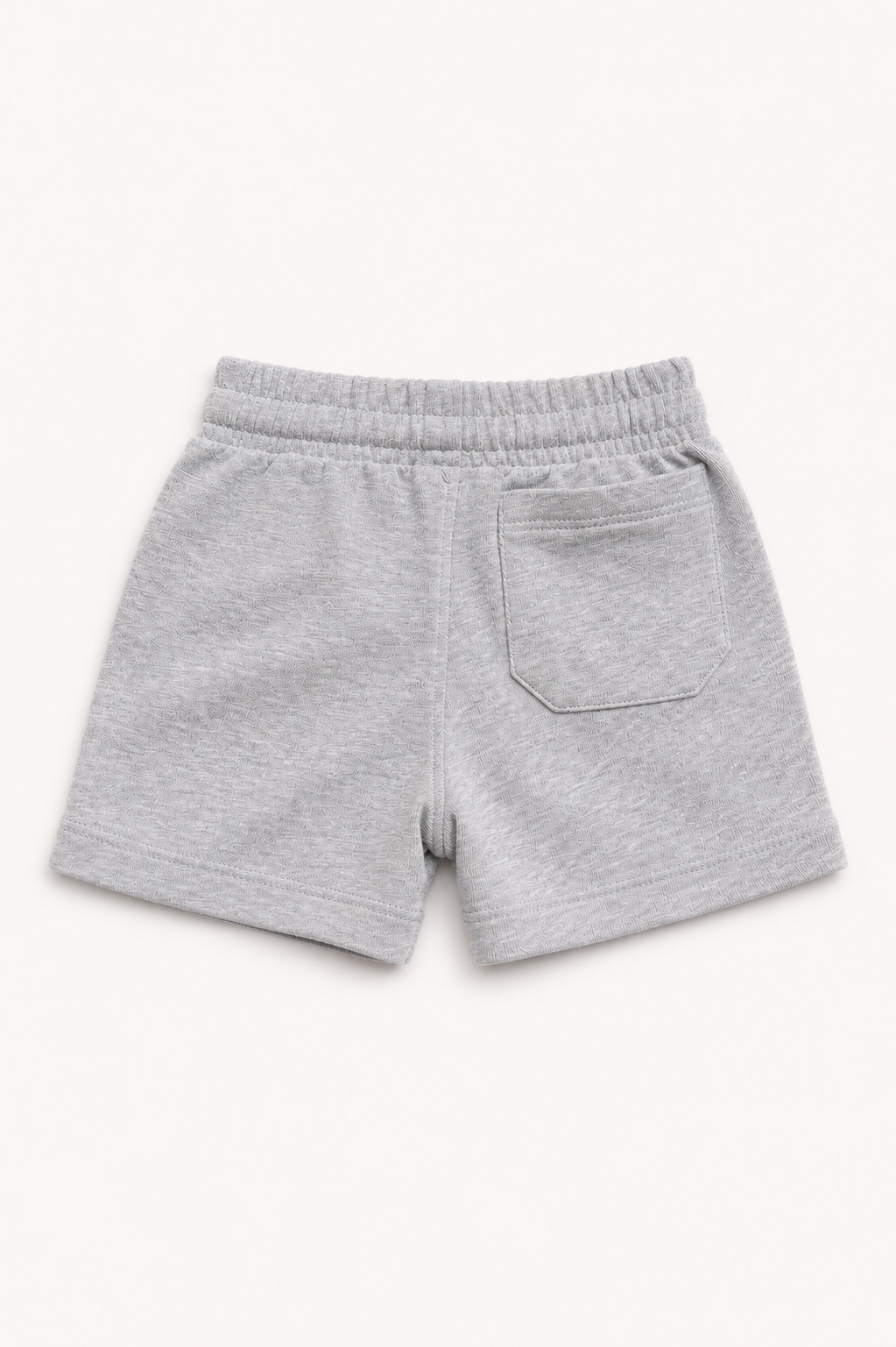 Baby Cotton French Terry Shorts - Light Grey