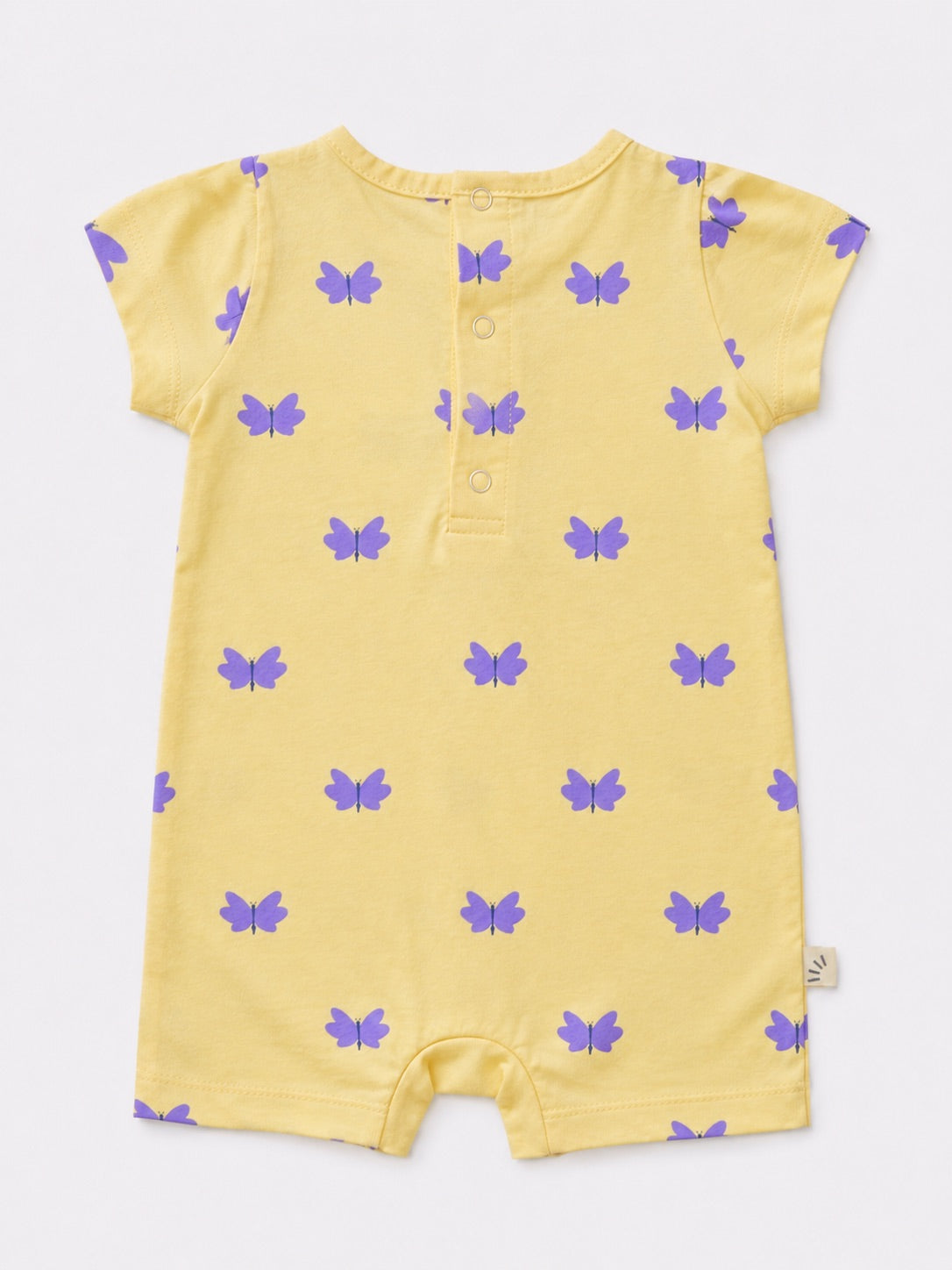 Baby Girl Romper – Butterfly Yellow