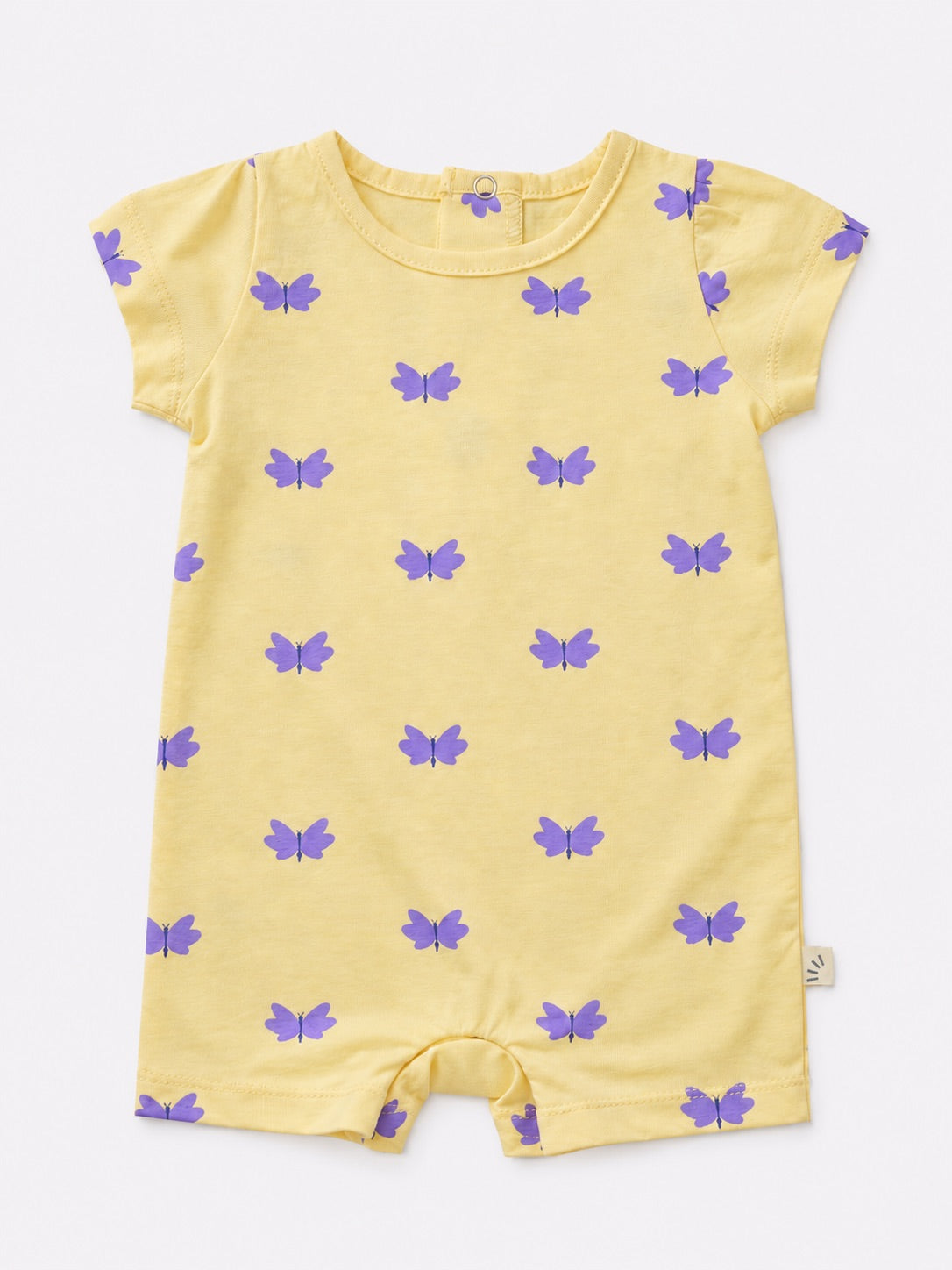 Baby Girl Romper – Butterfly Yellow