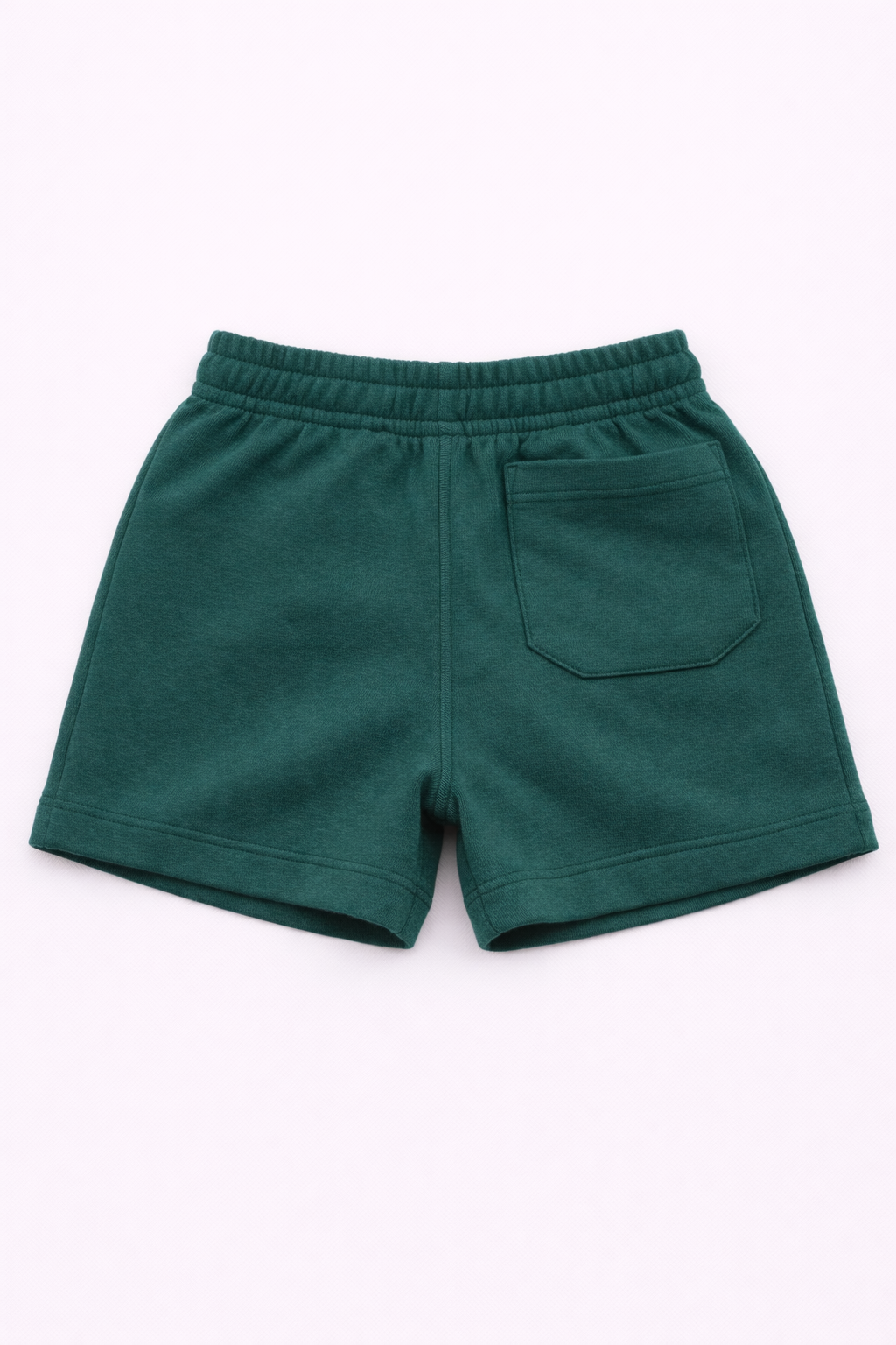 Baby Cotton French Terry Shorts - Teal Green