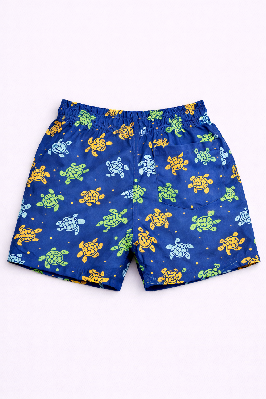 Boys Swim Shorts – Turtle Print Blue