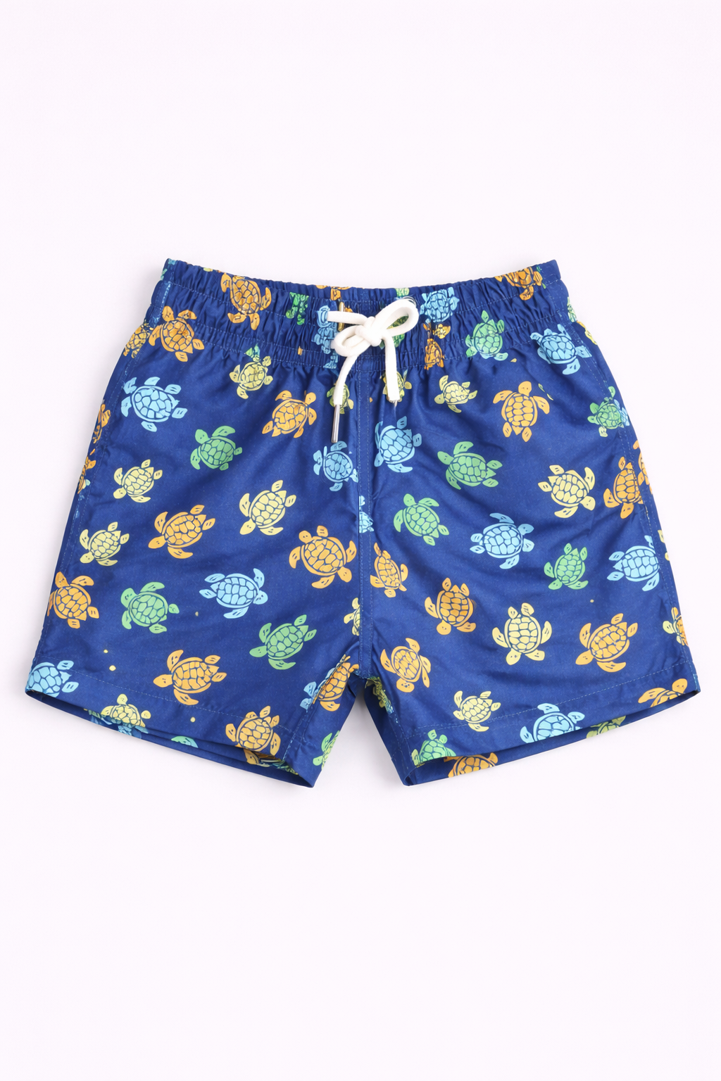 Boys Swim Shorts – Turtle Print Blue