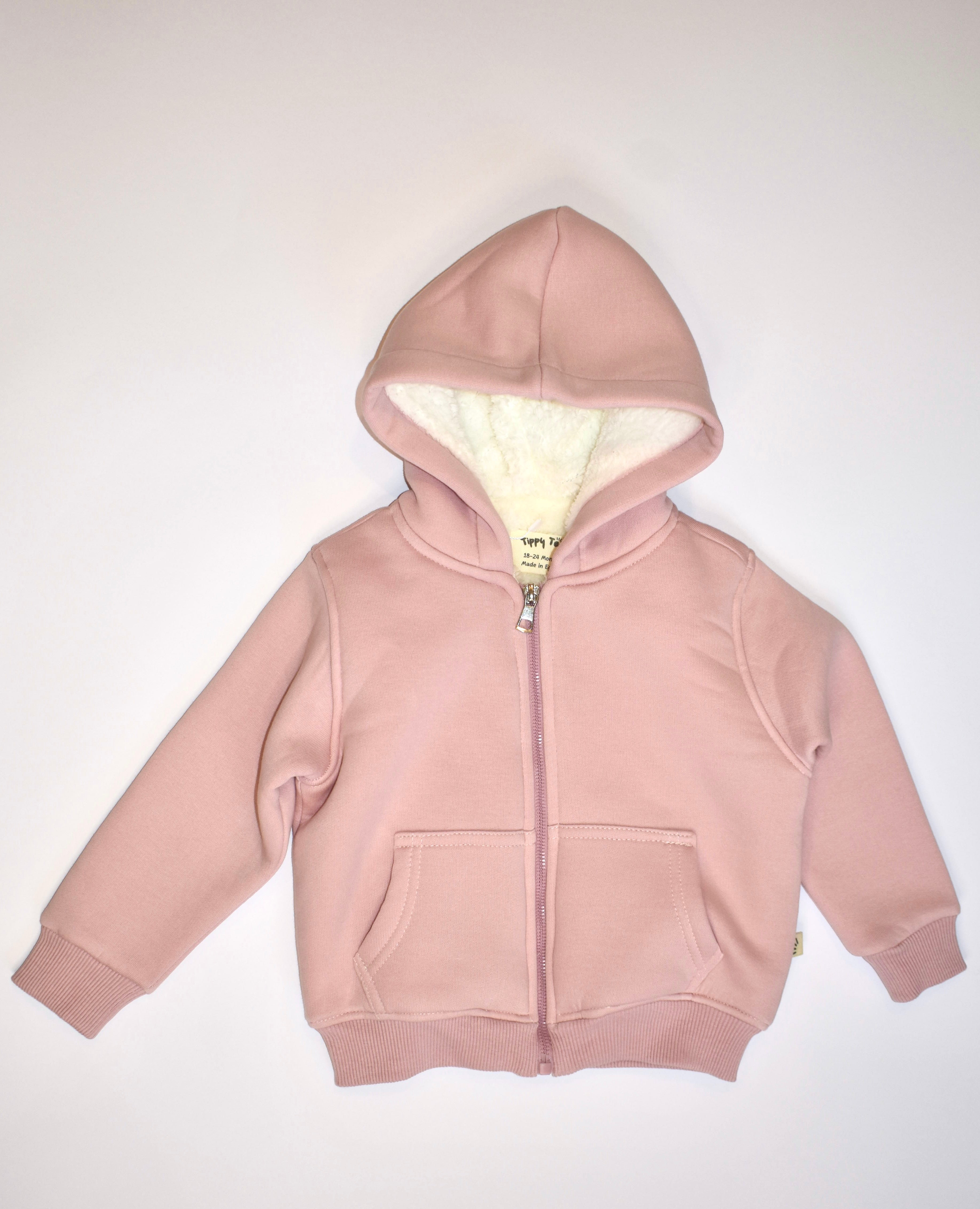 Fur Lined Jacket - Dusty Rose