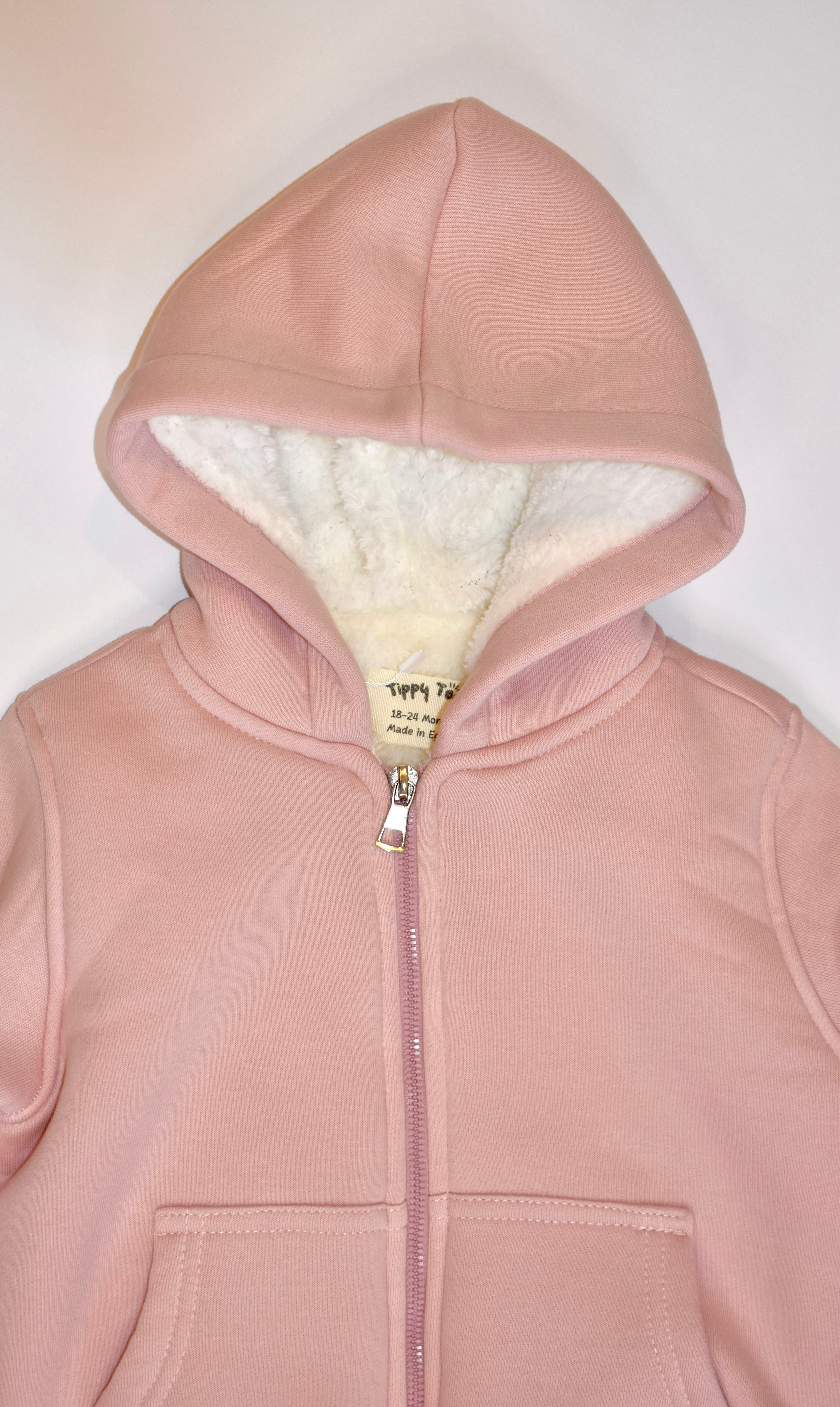 Fur Lined Jacket - Dusty Rose