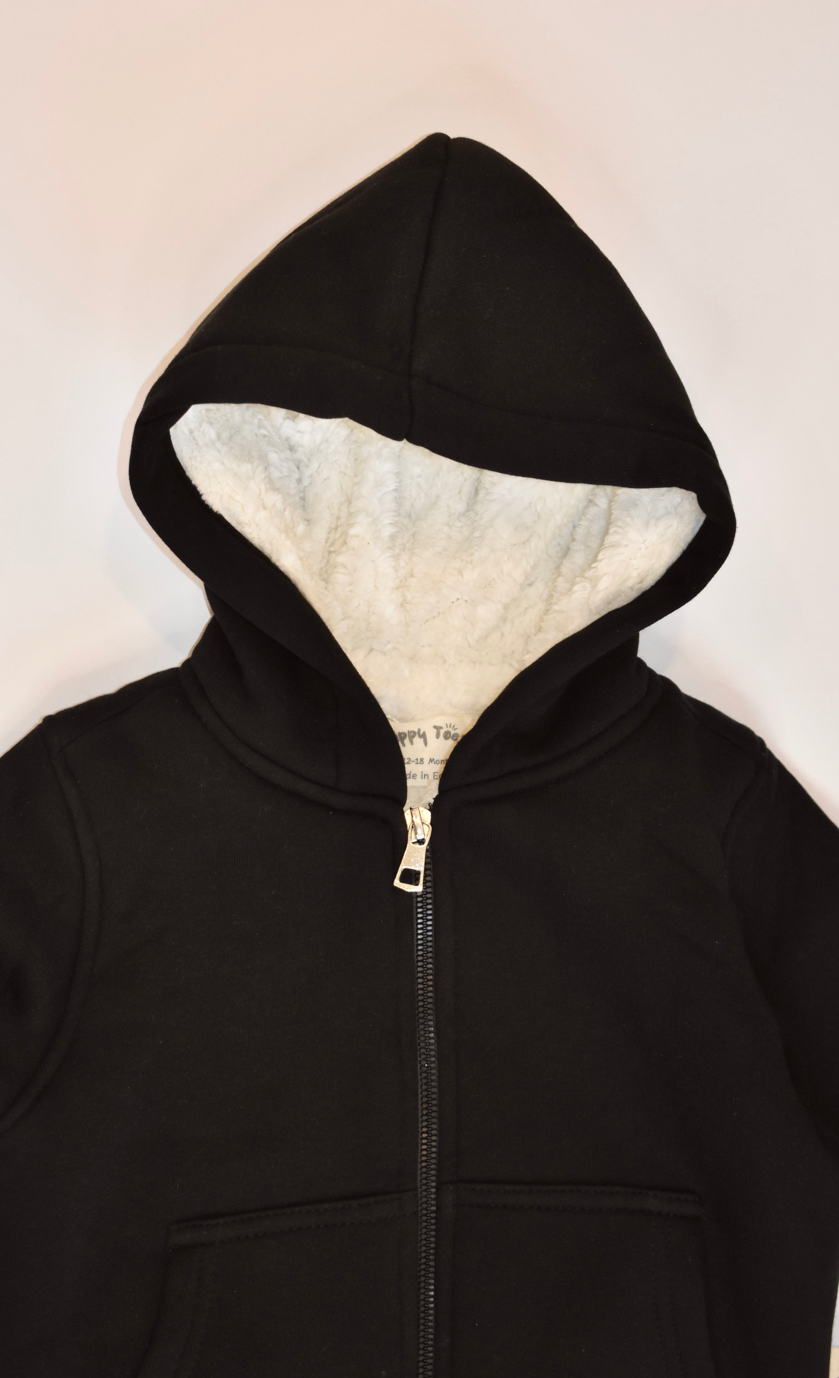 Fur Lined Jacket - Black