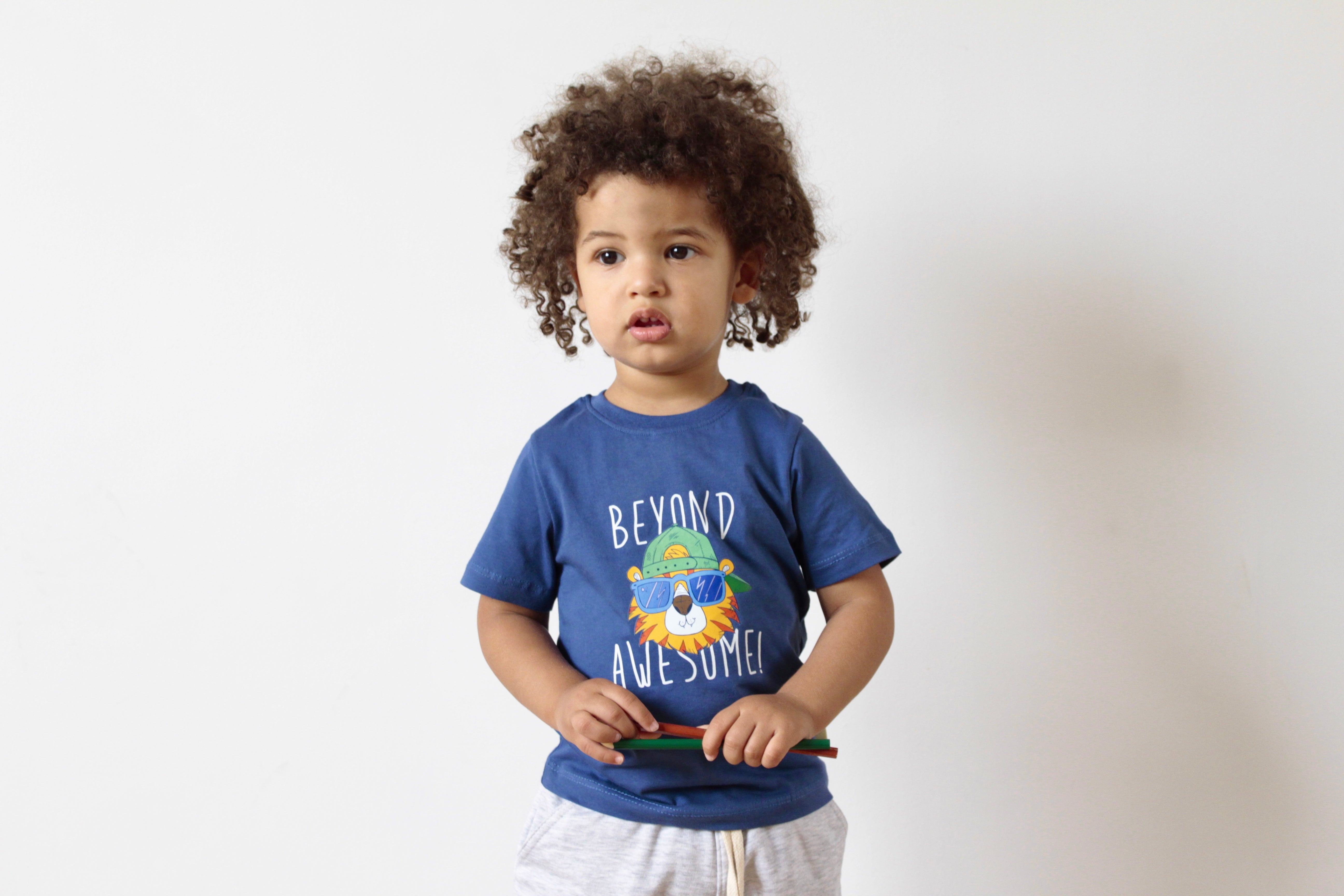 Boys Cotton T-Shirt – Beyond Awesome Blue