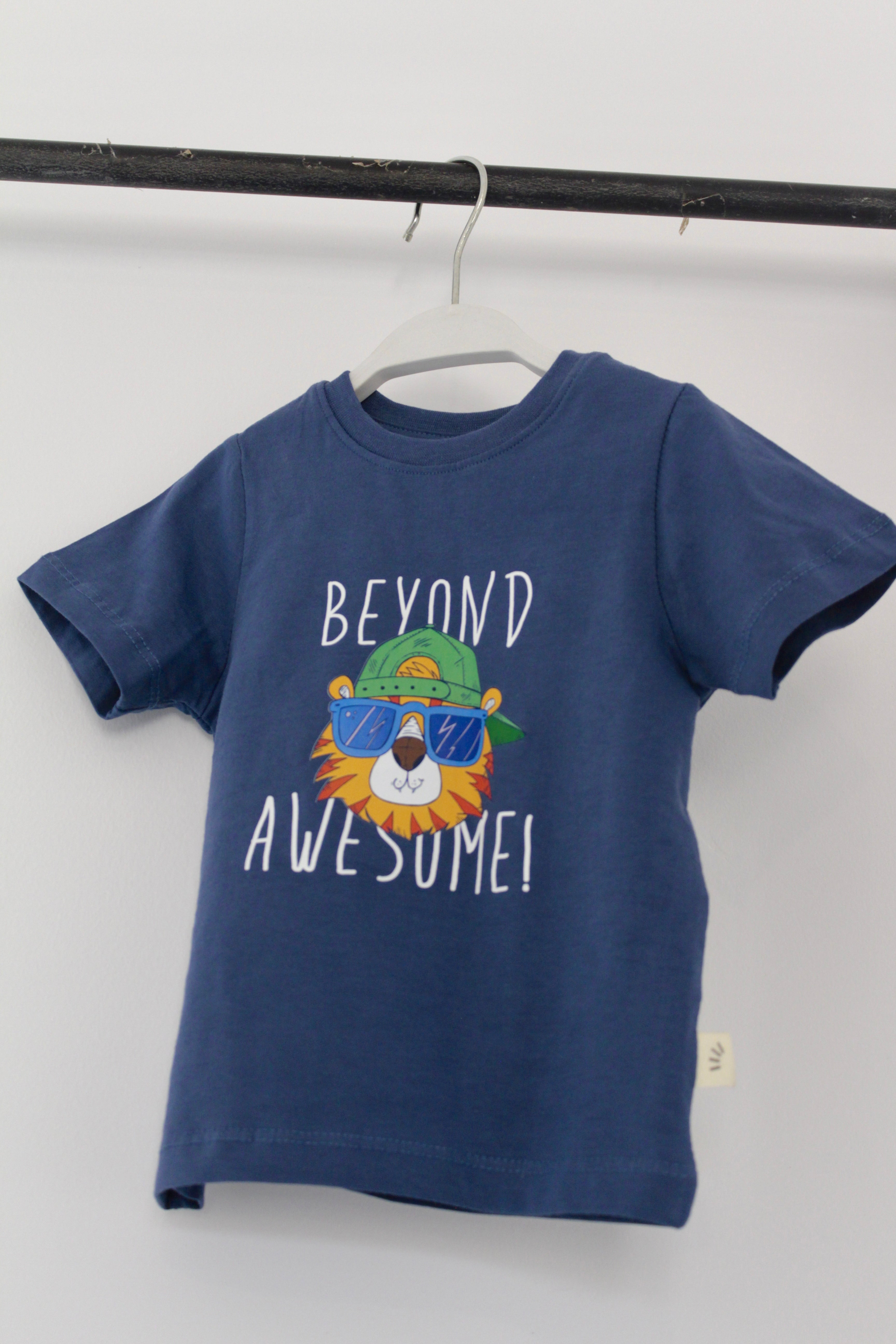 Boys Cotton T-Shirt – Beyond Awesome Blue