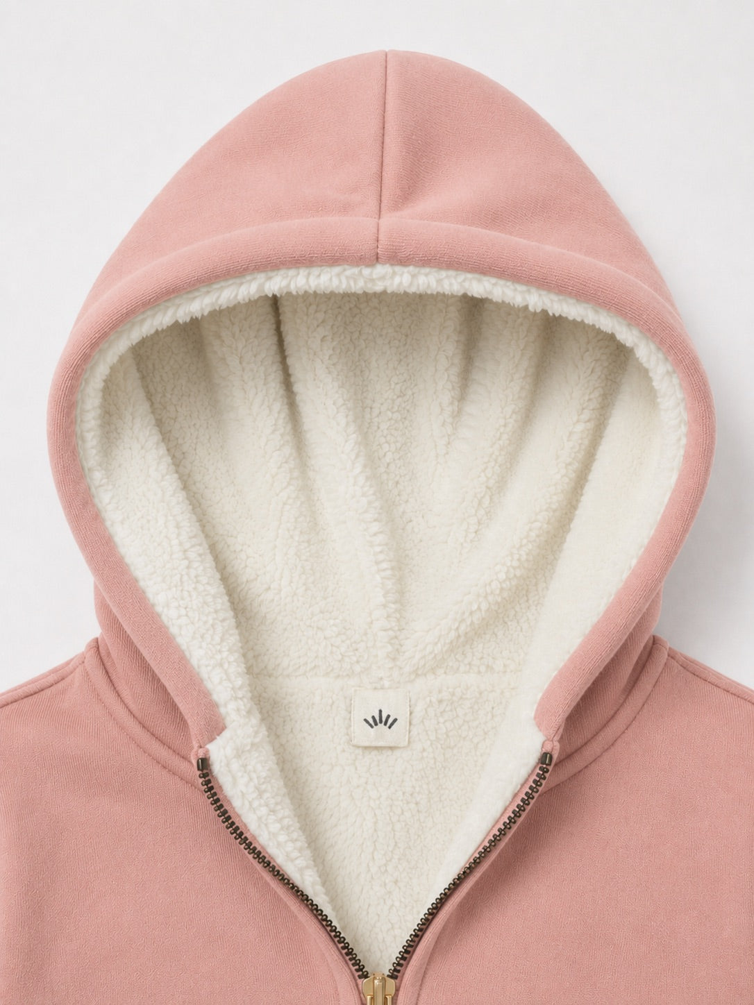 Fur Lined Jacket - Dusty Rose